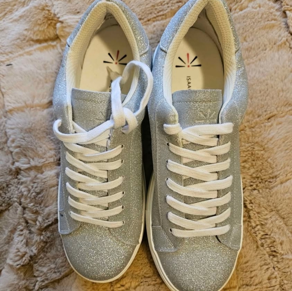 Silver Glitter Women's Sneakers